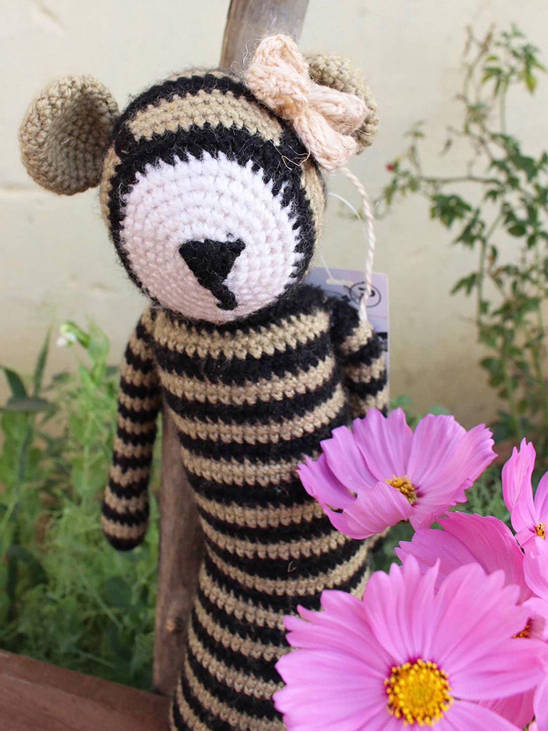 Hand Crocheted Toys- Striped Sammy