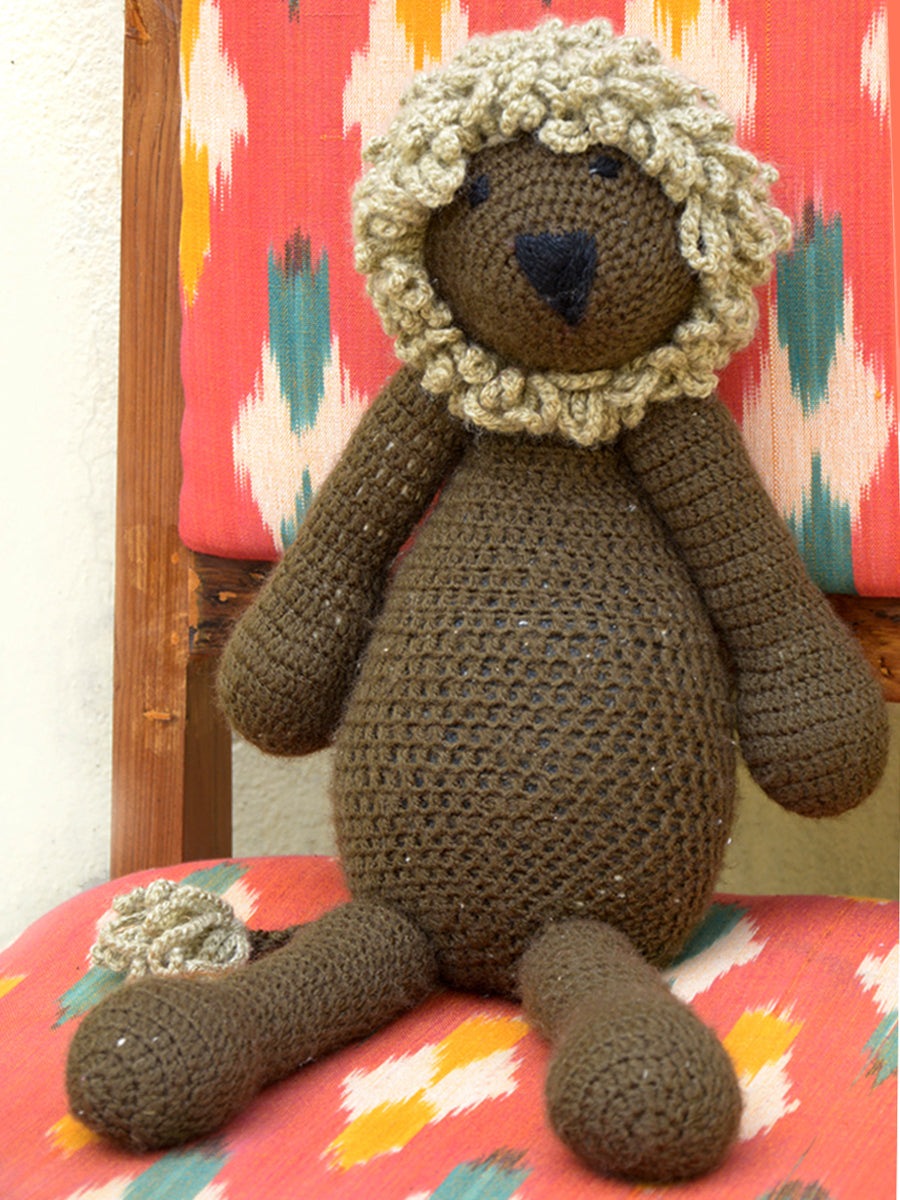 Hand Crocheted Toys- Yogi Lion Choco