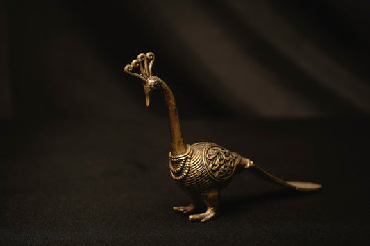Dokra Craft Animal- The Mor | Dokra Peacock