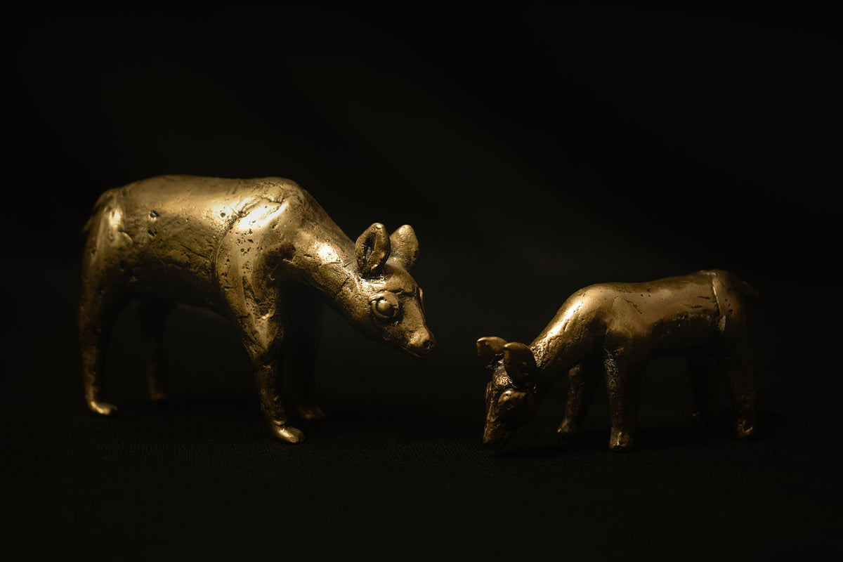Dokra Craft Animal- Mother & Child - Punarnawa Soul of Artistry