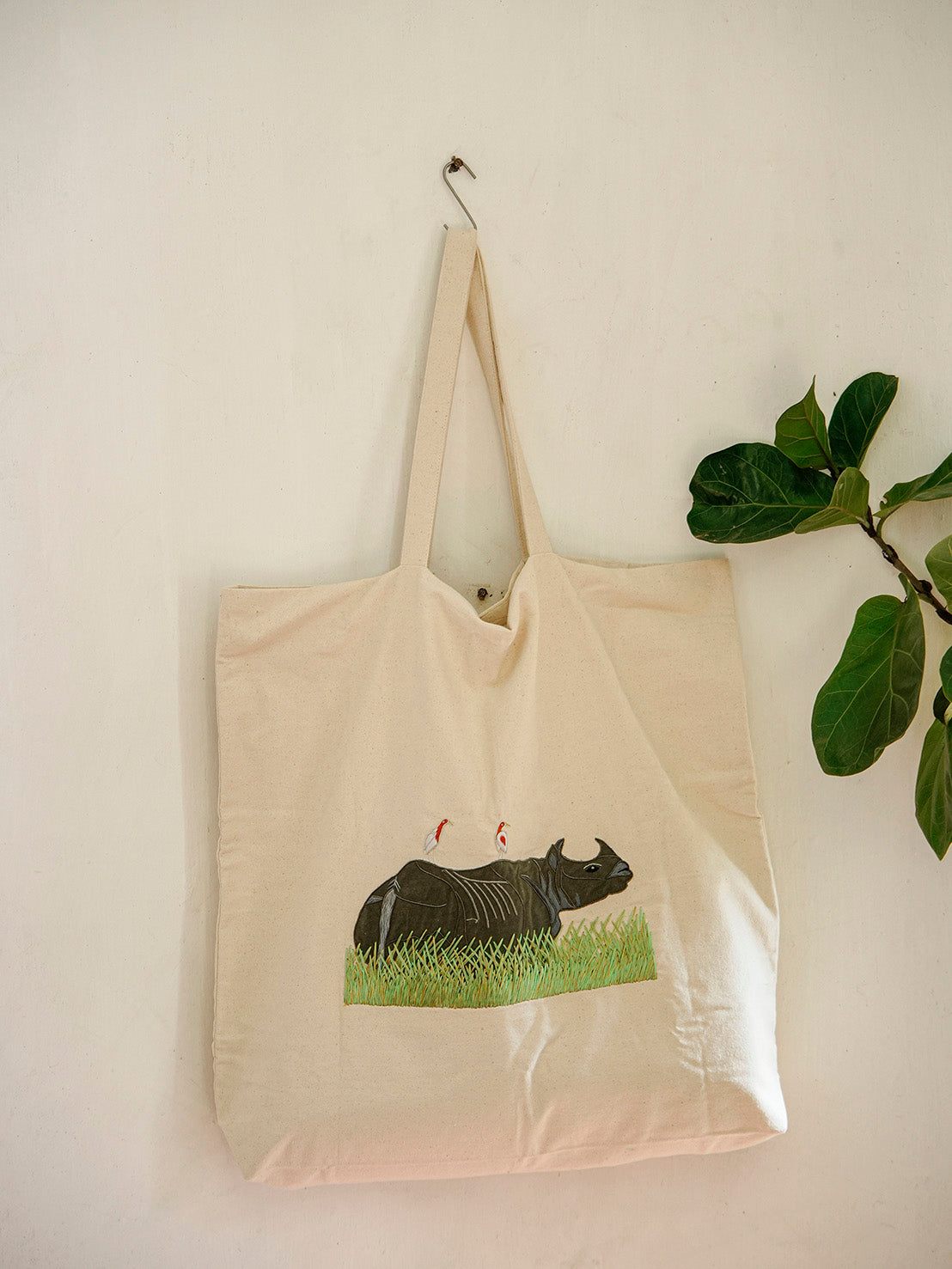 Rhino Canvas Tote Bag