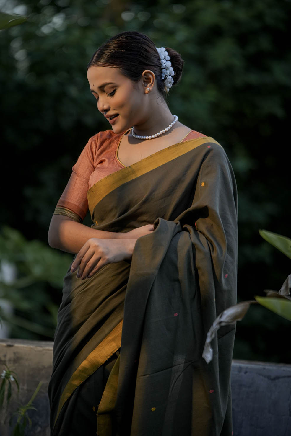 Maati Cotton Handwoven Saree