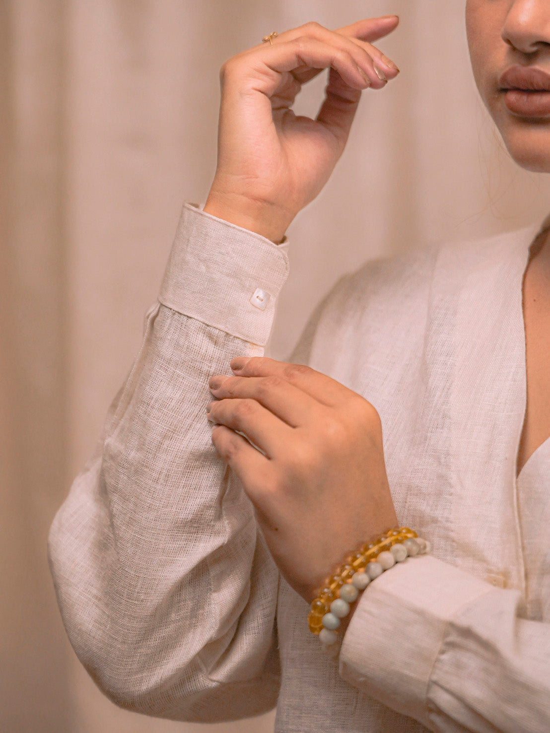 Amina | Hand Woven Linen Shirt