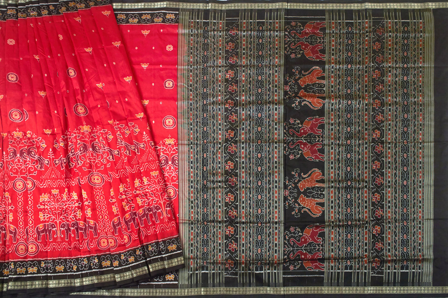 Sari en soie Aranya Sambalpuri Ikat