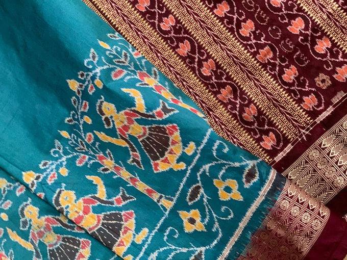 5.5 m (separate blouse piece) Sambalpuri original silk saree, With Blouse  Piece at Rs 16200 in Bhubaneswar