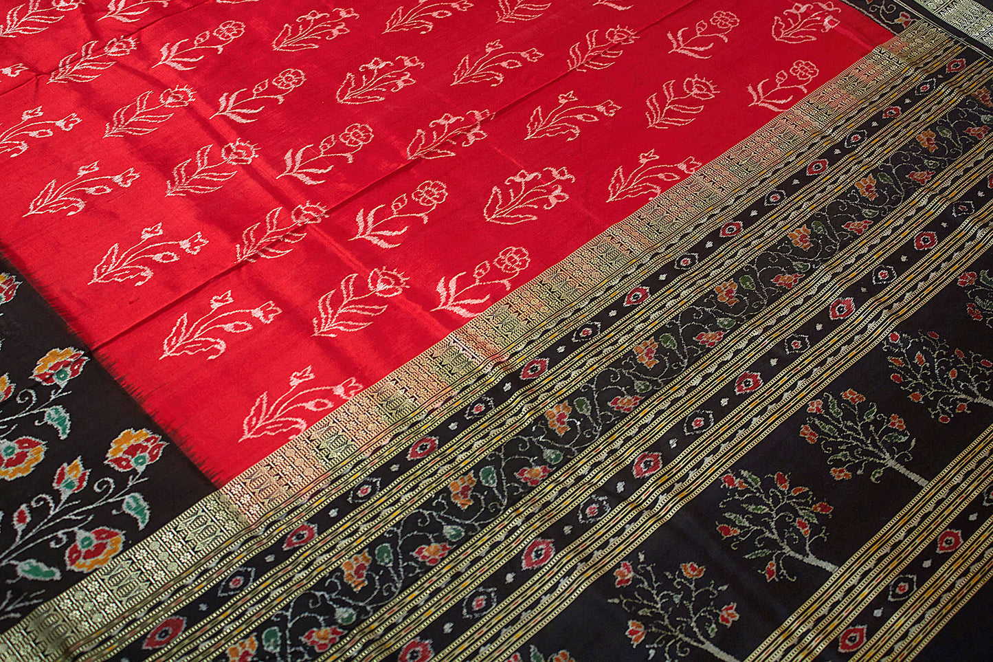 Sari en soie Master Weave Lalbagh Sambalpuri Ikat