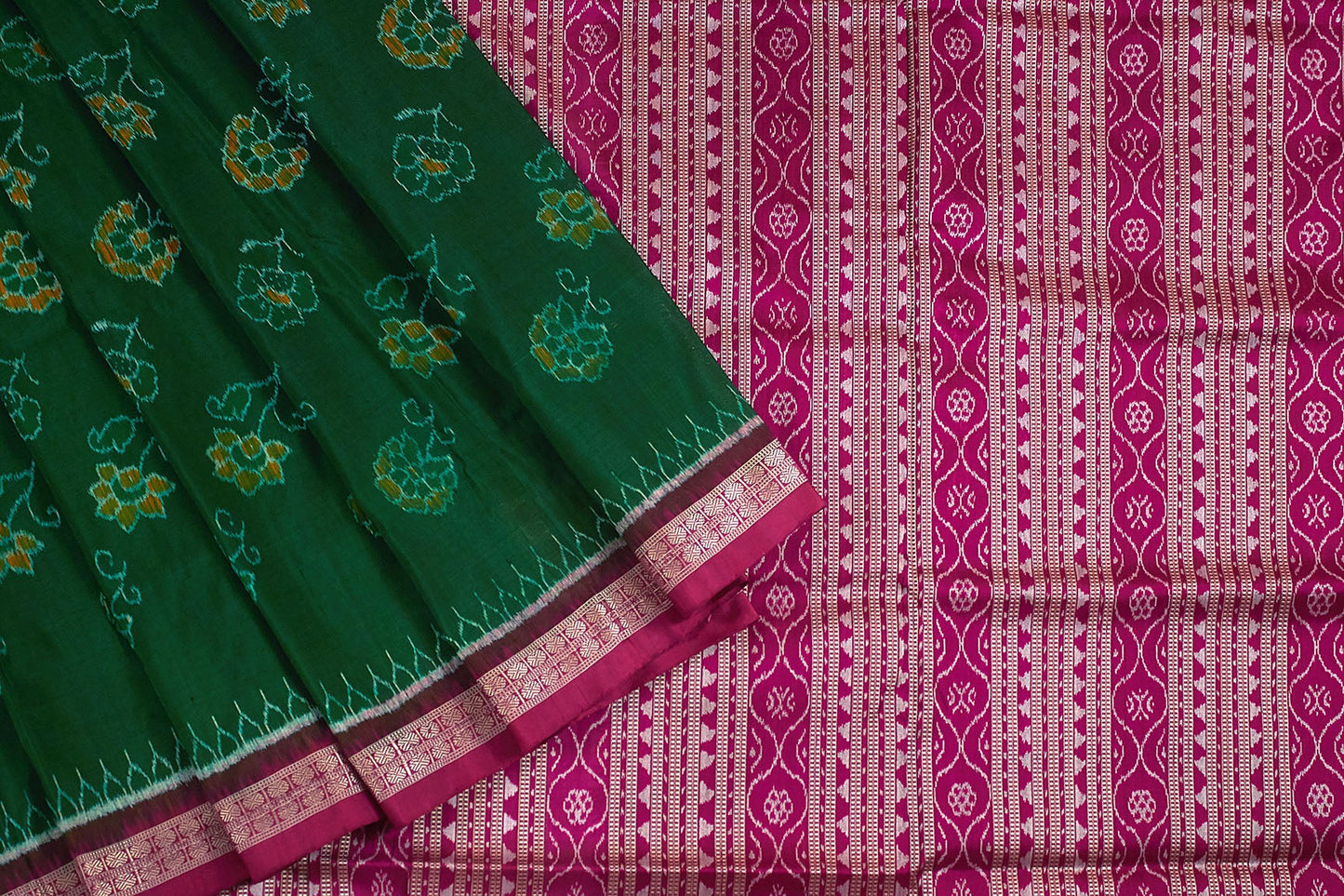 Sari en soie Pushpanjali Sambalpuri Ikat