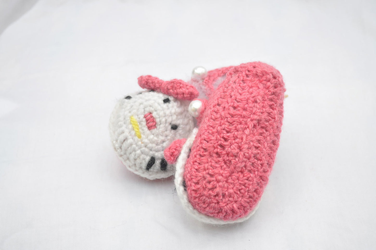 Hand Crocheted- Hello Kitty Booties