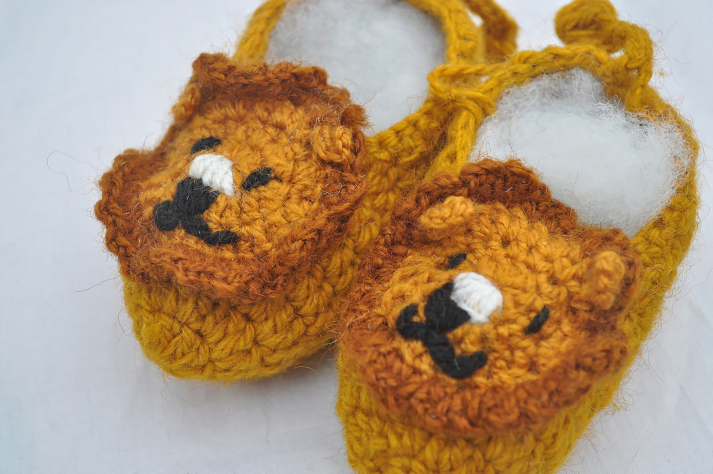 Hand Crocheted- Lion King Booties