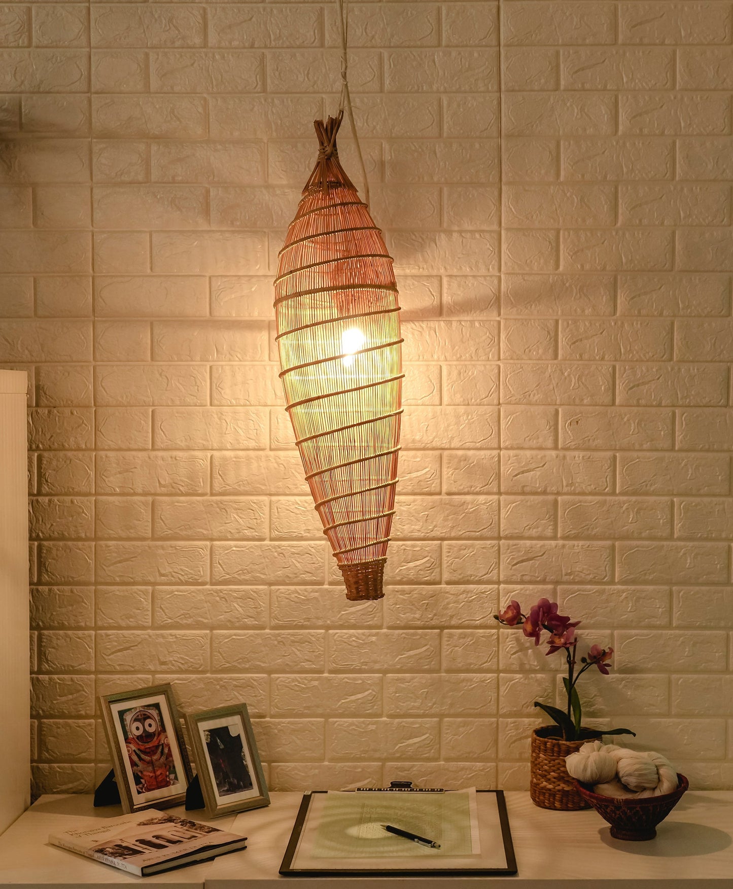 Woven Hanging Lamp Shade