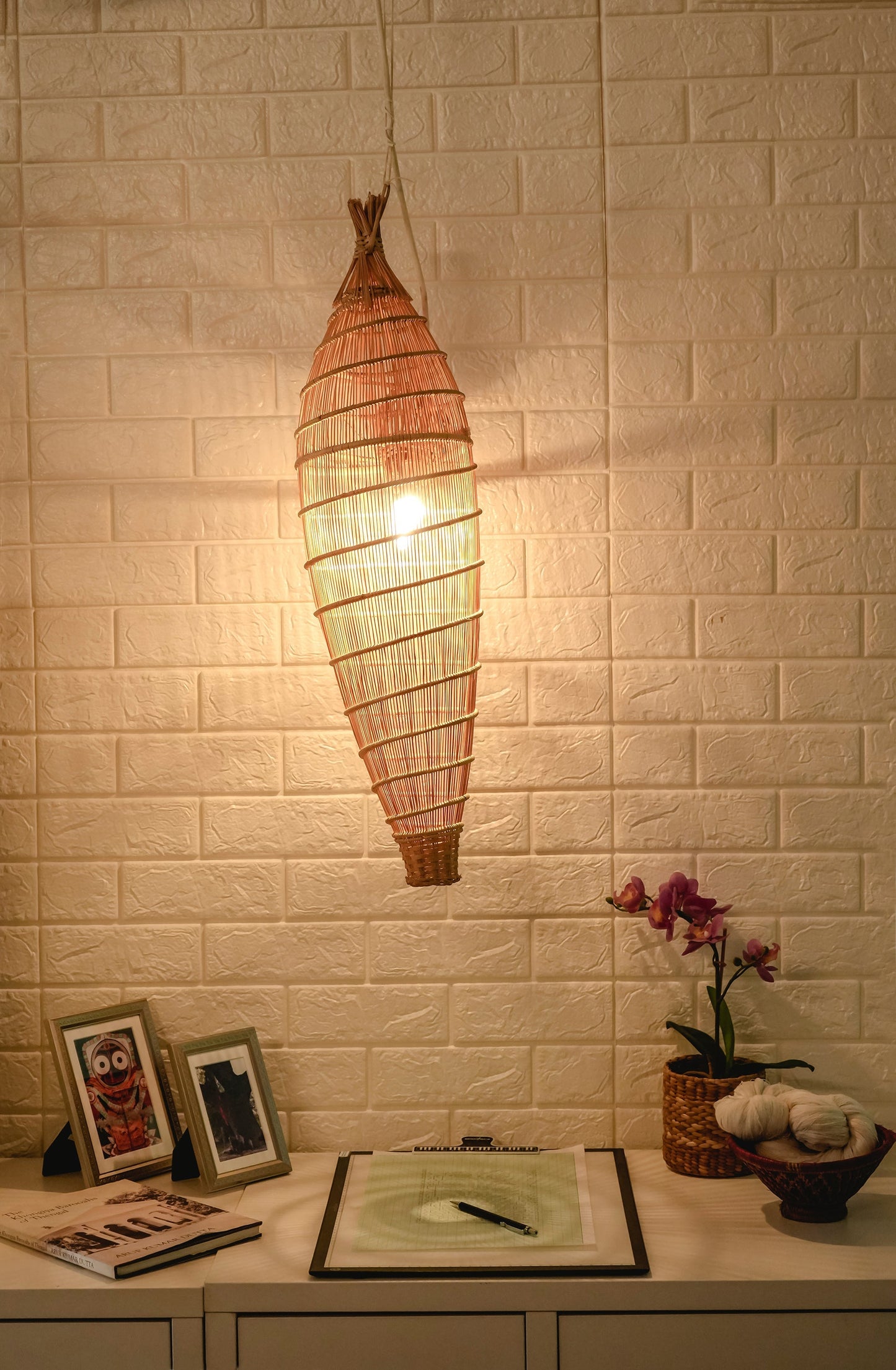 Woven Hanging Lamp Shade