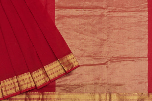 Made to order - Red Maheshwari Handloom Sari