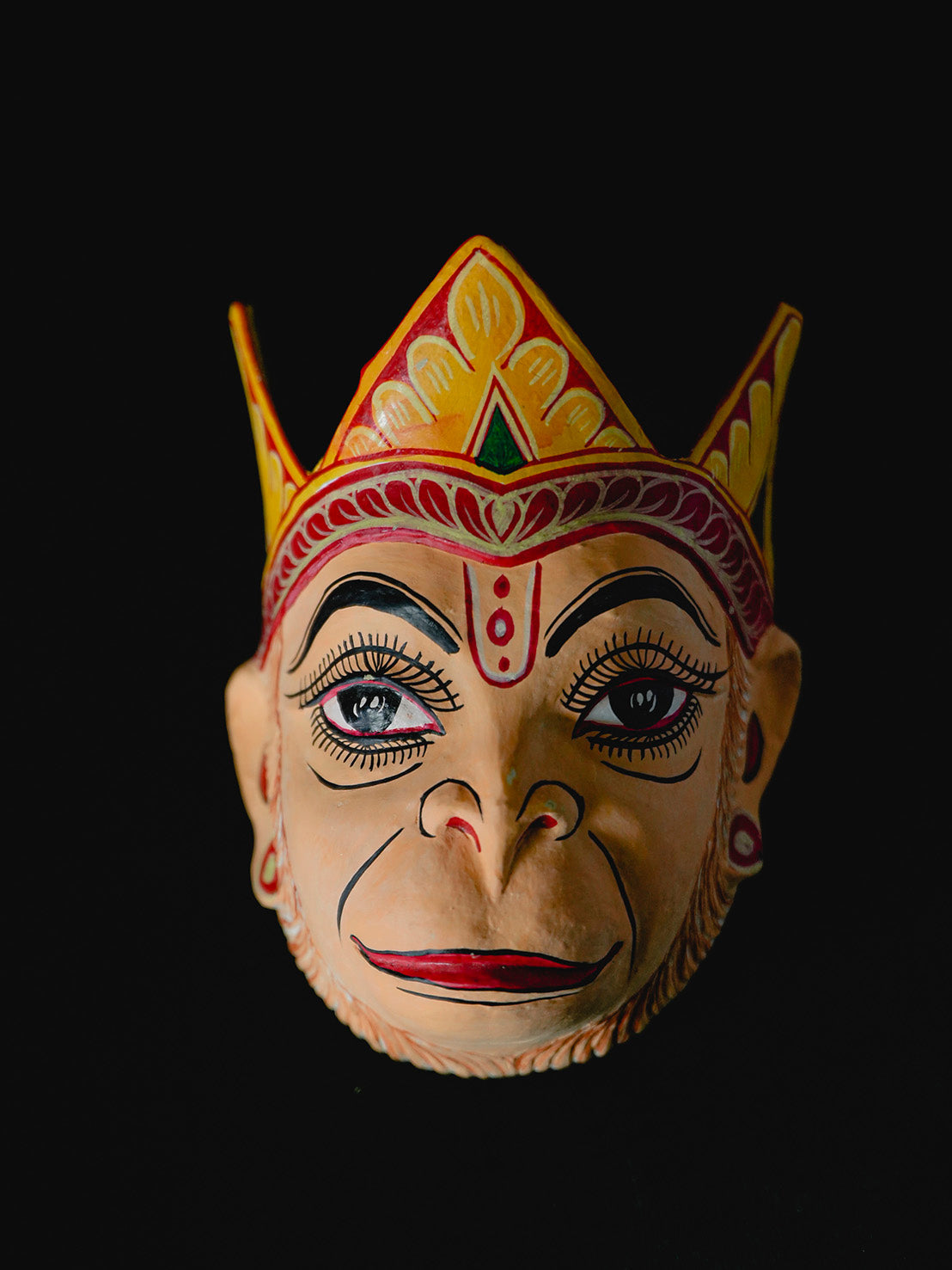 Hanuman Ritual Mask Hanuman Majuli Wall Mask – Punarnawa Soul of Artistry