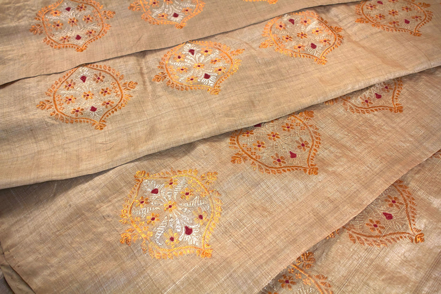 The Kham Assam Muga Handloom Silk Sari (Made to order)